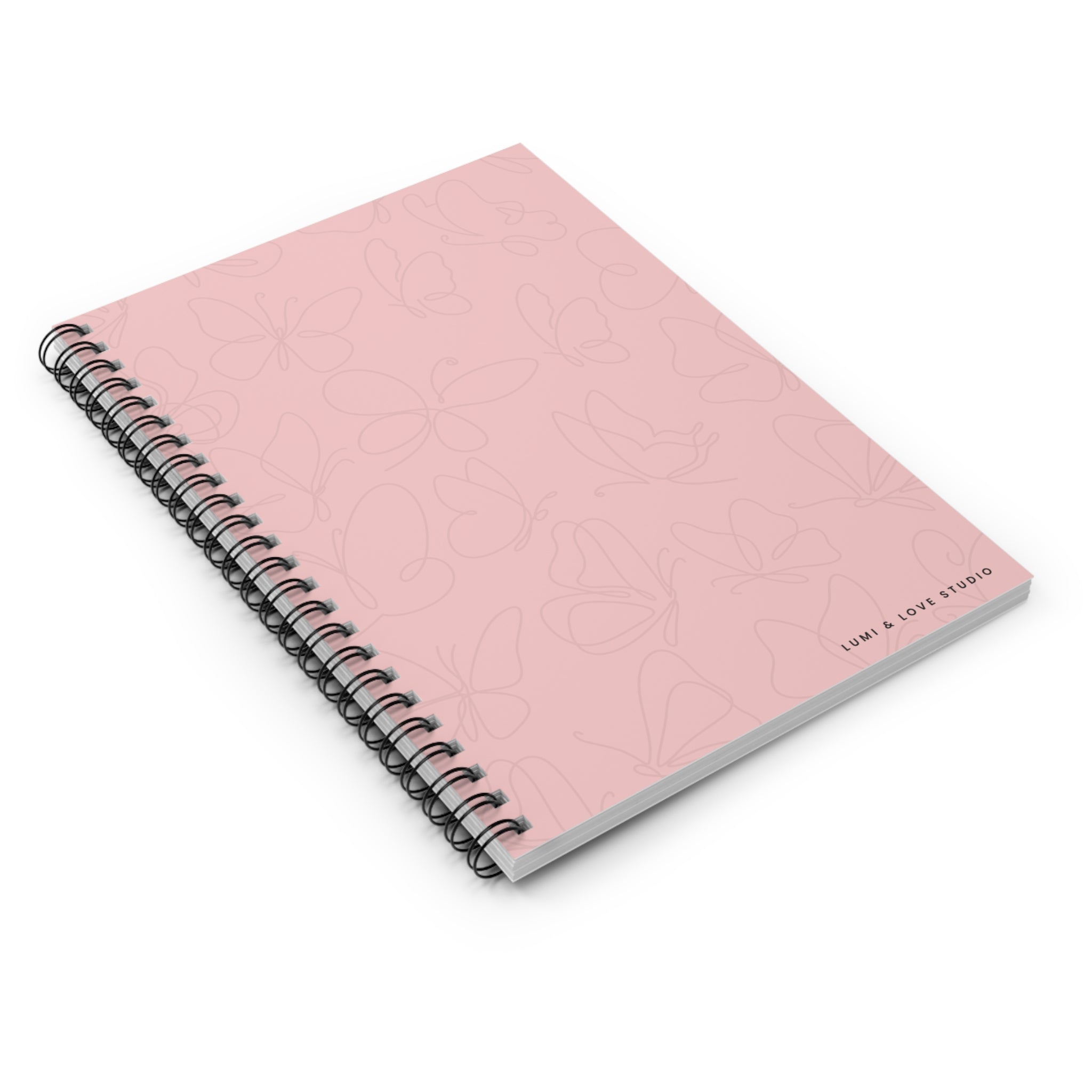 Blooming Within Lined Spiral Notebook | Cotton Rose