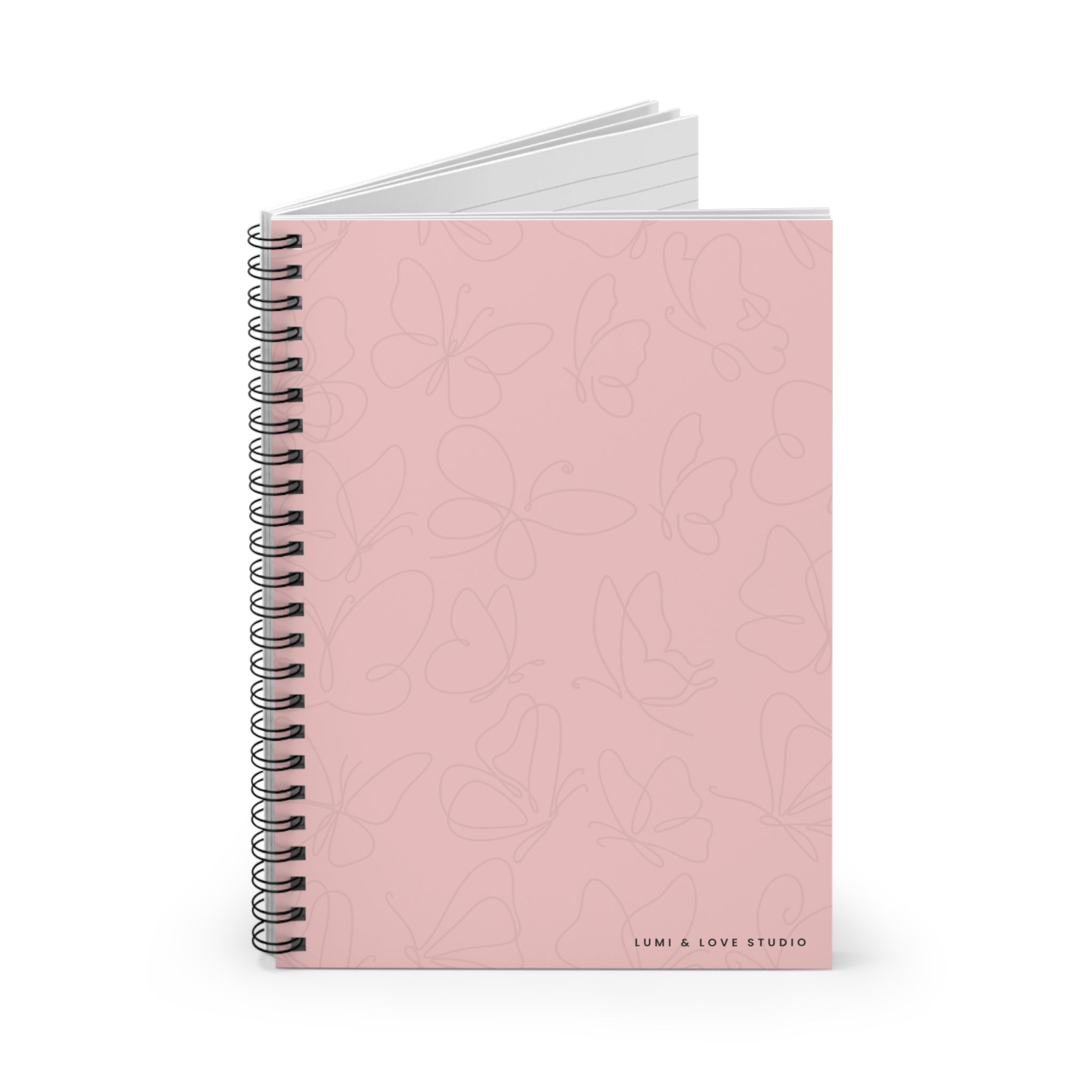 Blooming Within Lined Spiral Notebook | Cotton Rose
