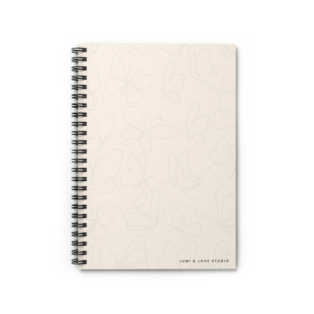 Blooming Within Lined Spiral Notebook | Linen