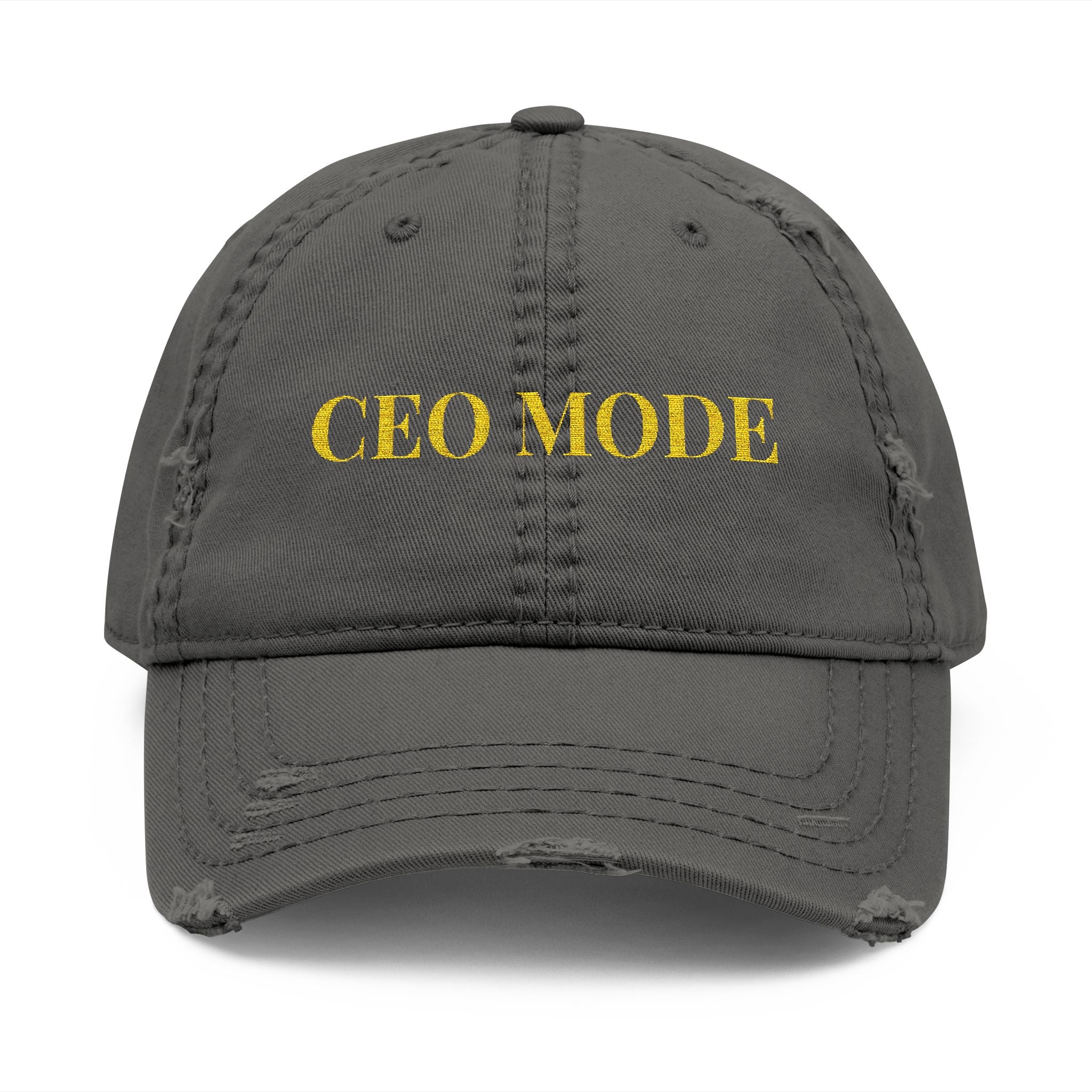 CEO Mode | Built Not Bought Embroidered Distressed Dad Hat