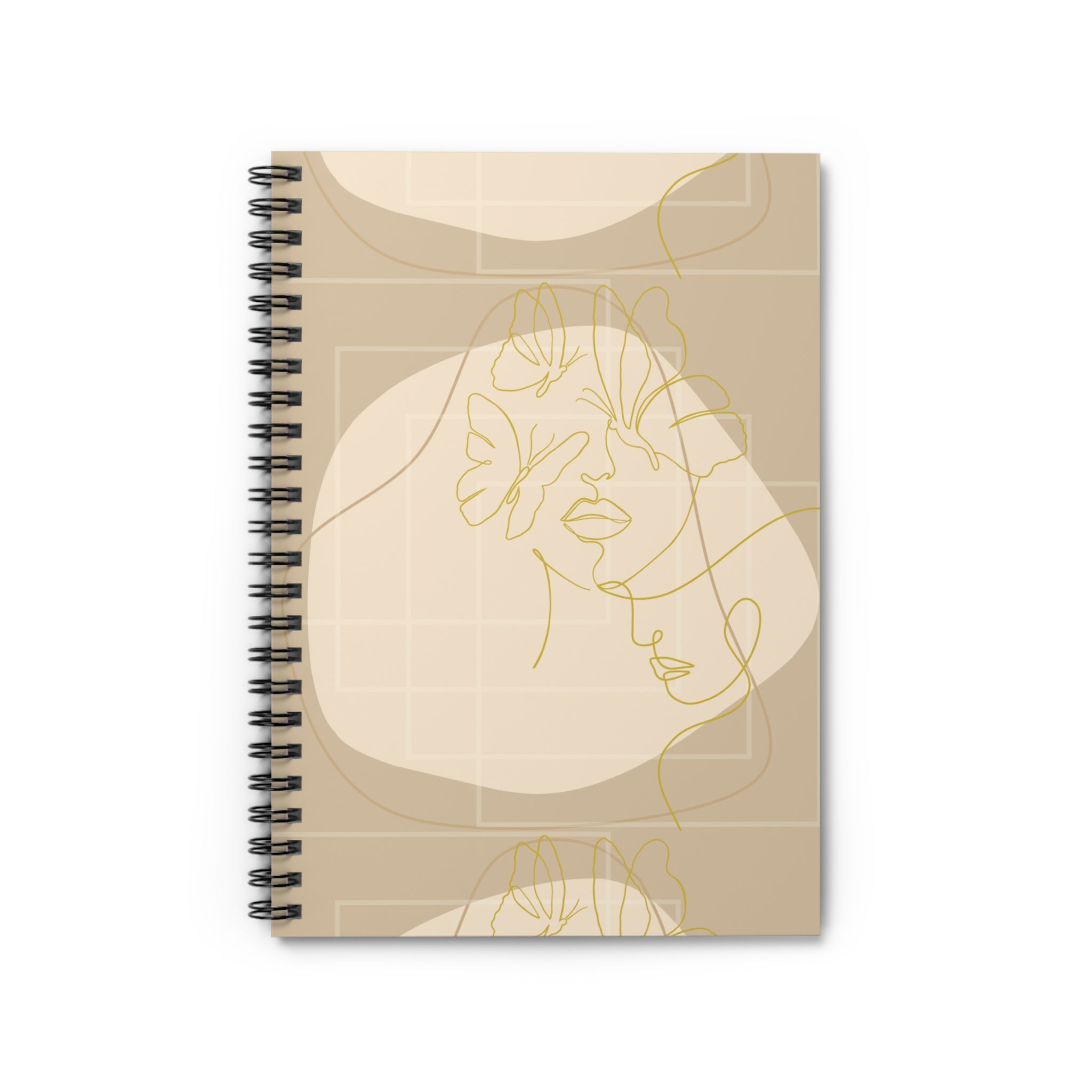Golden Muse Lined Spiral Notebook