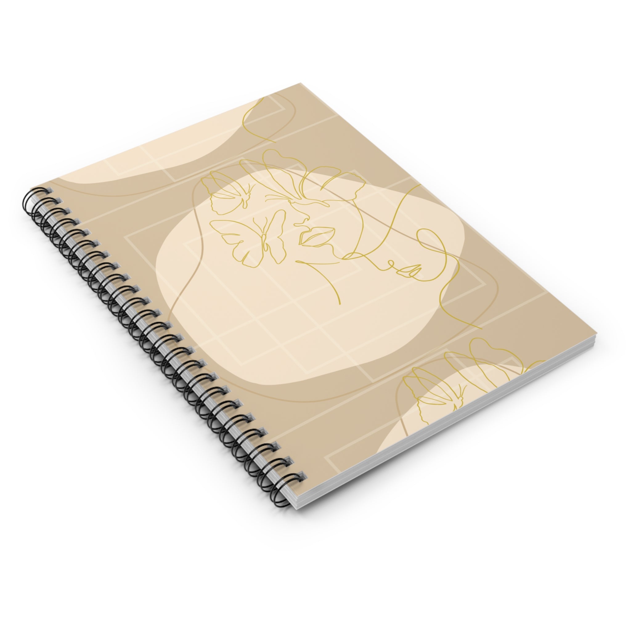 Golden Muse Lined Spiral Notebook