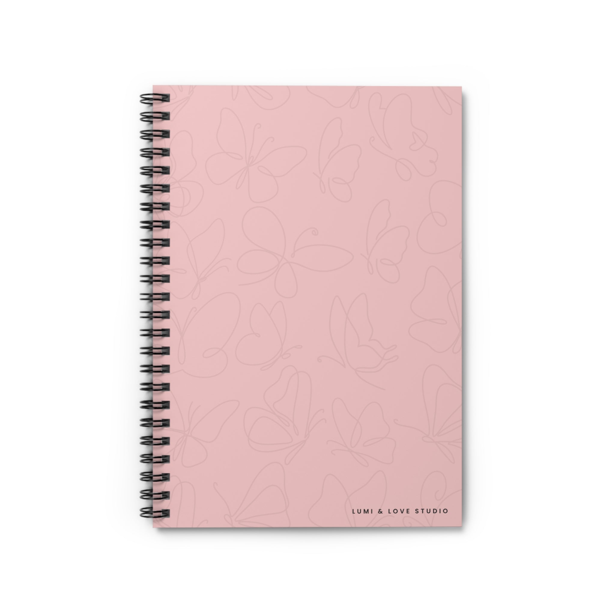 Blooming Within Lined Spiral Notebook | Cotton Rose