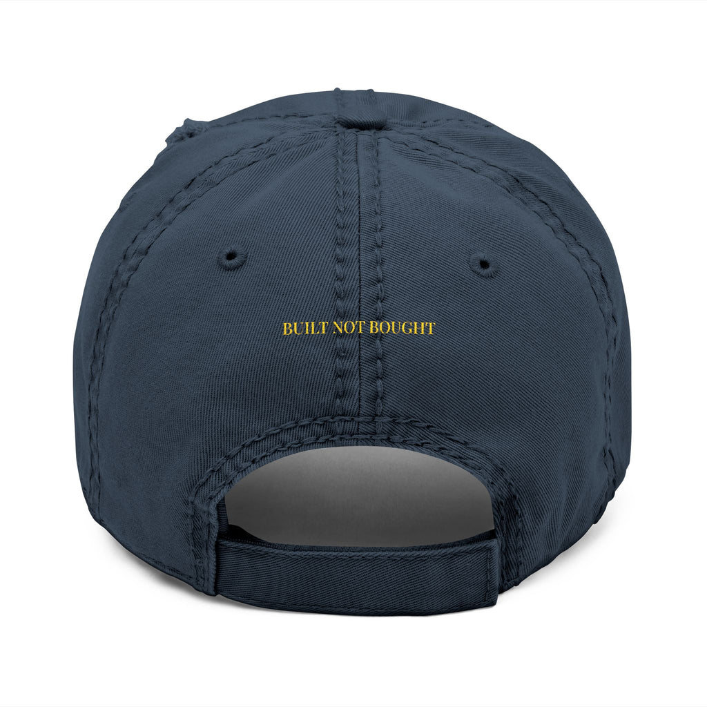 CEO Mode | Built Not Bought Embroidered Distressed Dad Hat