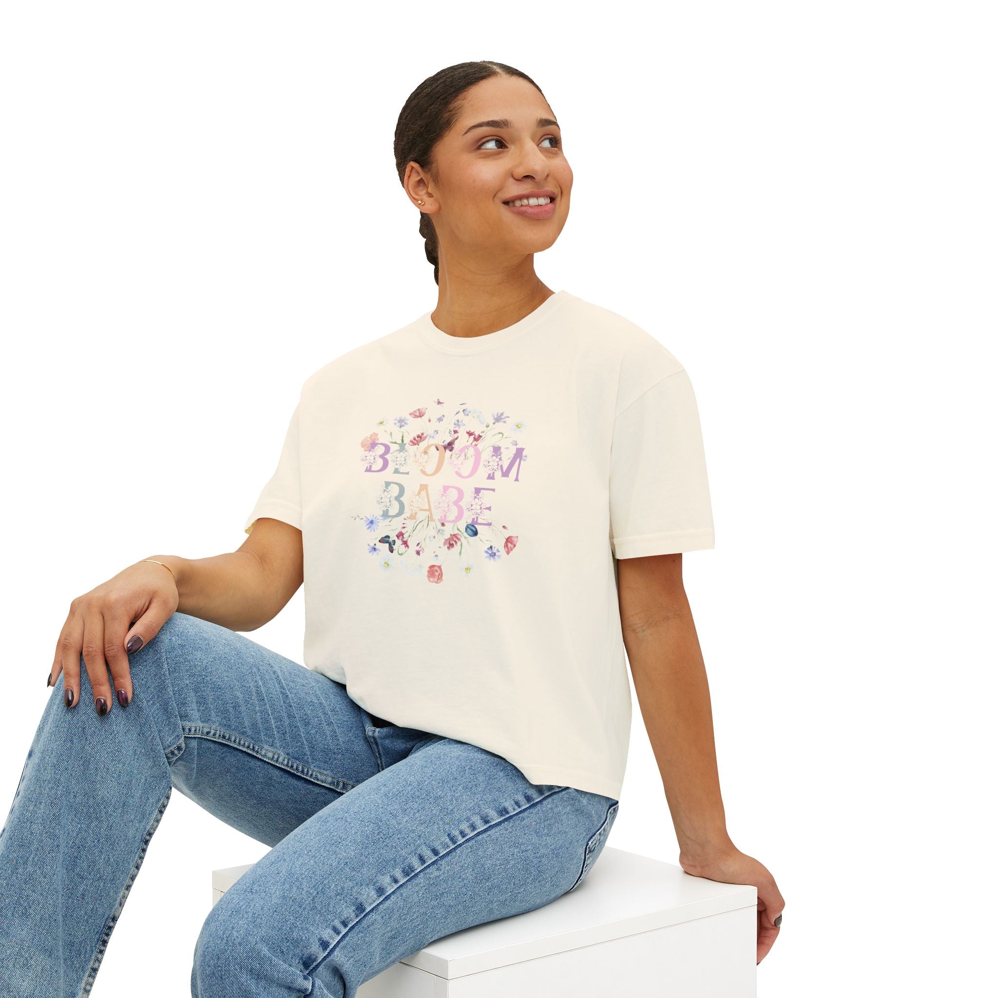 Bloom Babe Floral Boxy Tee