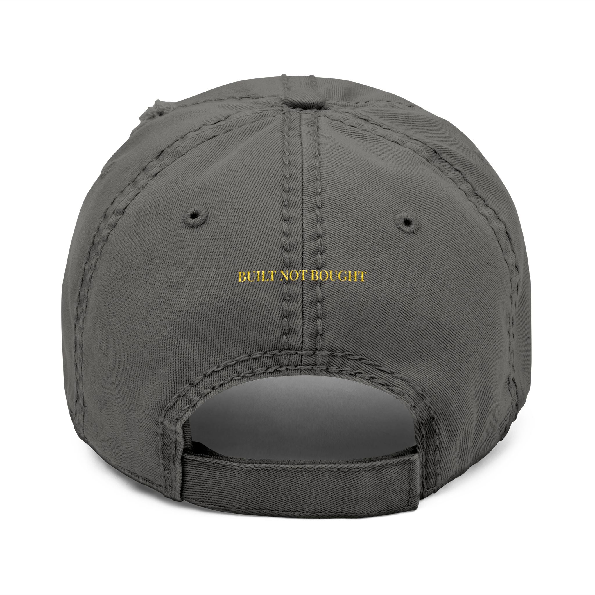CEO Mode | Built Not Bought Embroidered Distressed Dad Hat