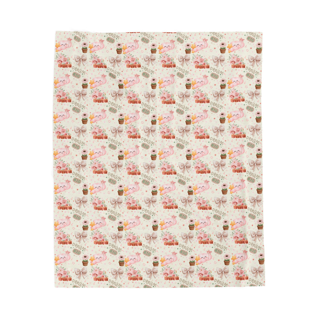 Soft Girls Dream Big Plush Blanket