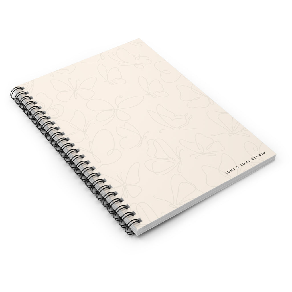 Blooming Within Lined Spiral Notebook | Linen